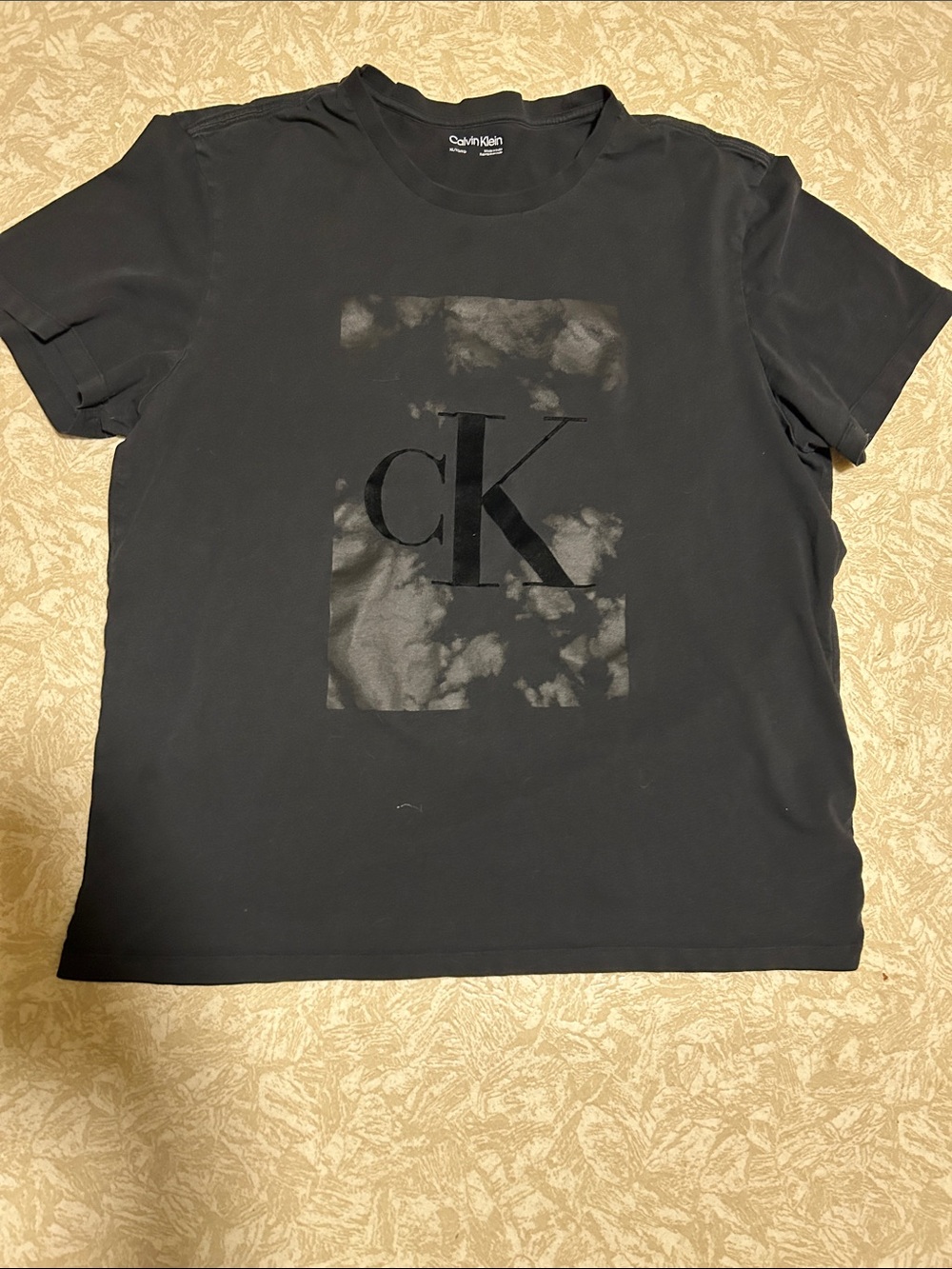 Calvin Klein Black Short Sleeve Tee with CK Logo - Picture 2 of 4